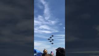 USAF Thunderbirds Delta Bottom Up Pass! #airforce #thunderbirds #atlanticcity #airshow #subscribe