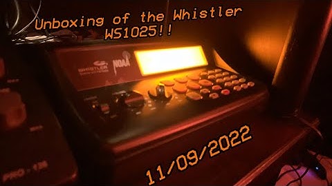 Unboxing of the Whistler WS1025!!