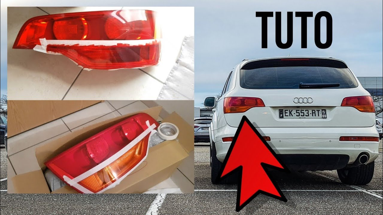 TUTO / JE TEINTE 🖌 LES FEUX ARRIERE DU AUDI Q7 EN ROUGE 🔴 Le TRANSPORTEUR  