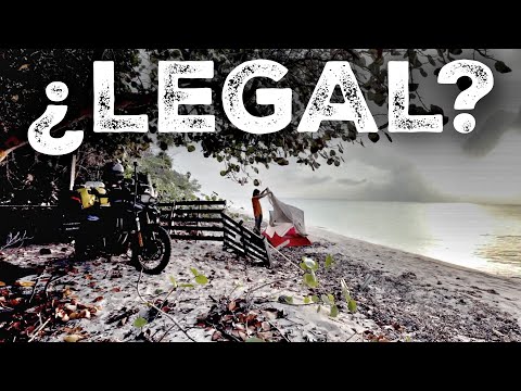 ACAMPO en una PLAYA de CUBA creo que ILEGALMENTE / el MUNDO en MOTO con CHARLY SINEWAN (S12+1/E06)