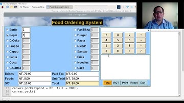 Food ordering system with raspberry pi4 with python programming