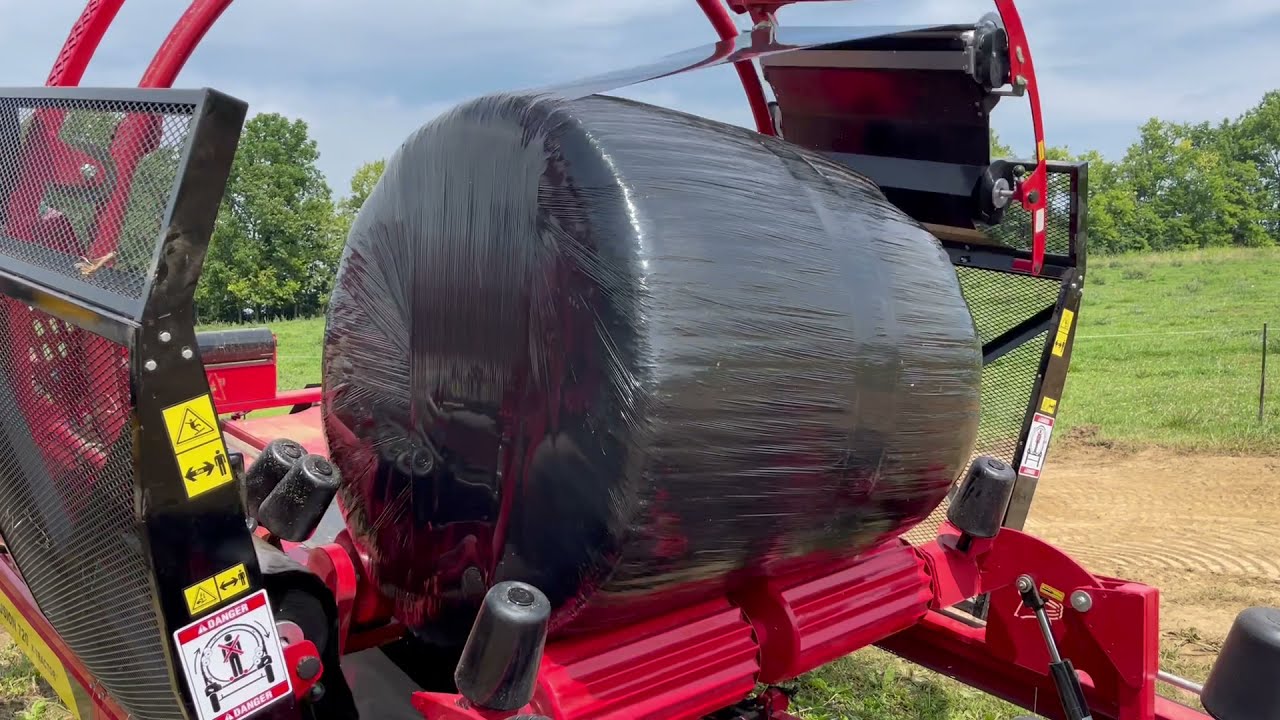 How we wrap our hay at Brookhill Angus