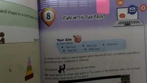 class-2 subject- computer chapter-8 Fun with Tux paint ❤️