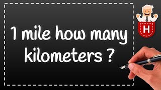 1 mile how many kilometers