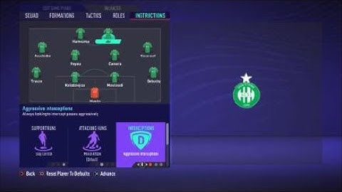 FIFA 21 Custom Tactics - Recreate 4-4-2 of Saint-Etienne  + Instructions - Replicate real system