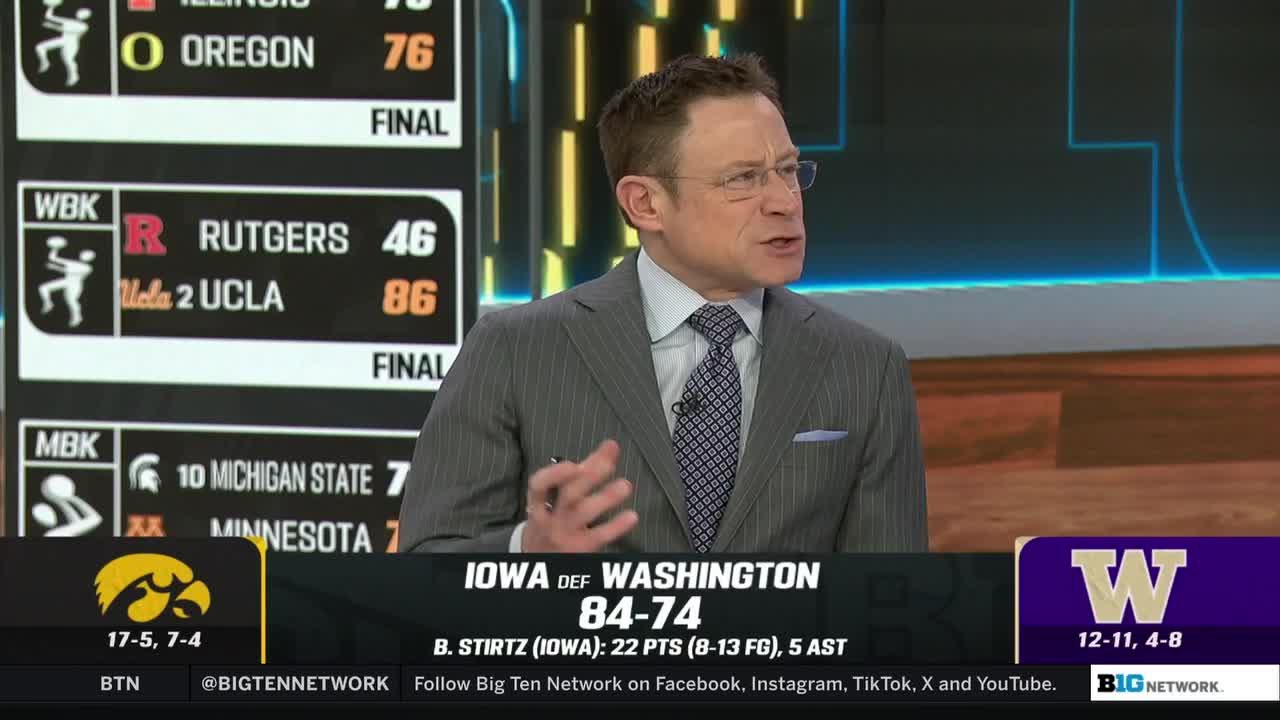 Iowa's Comeback Win Over Washington and Defensive Adjustments | Big Ten Basketball