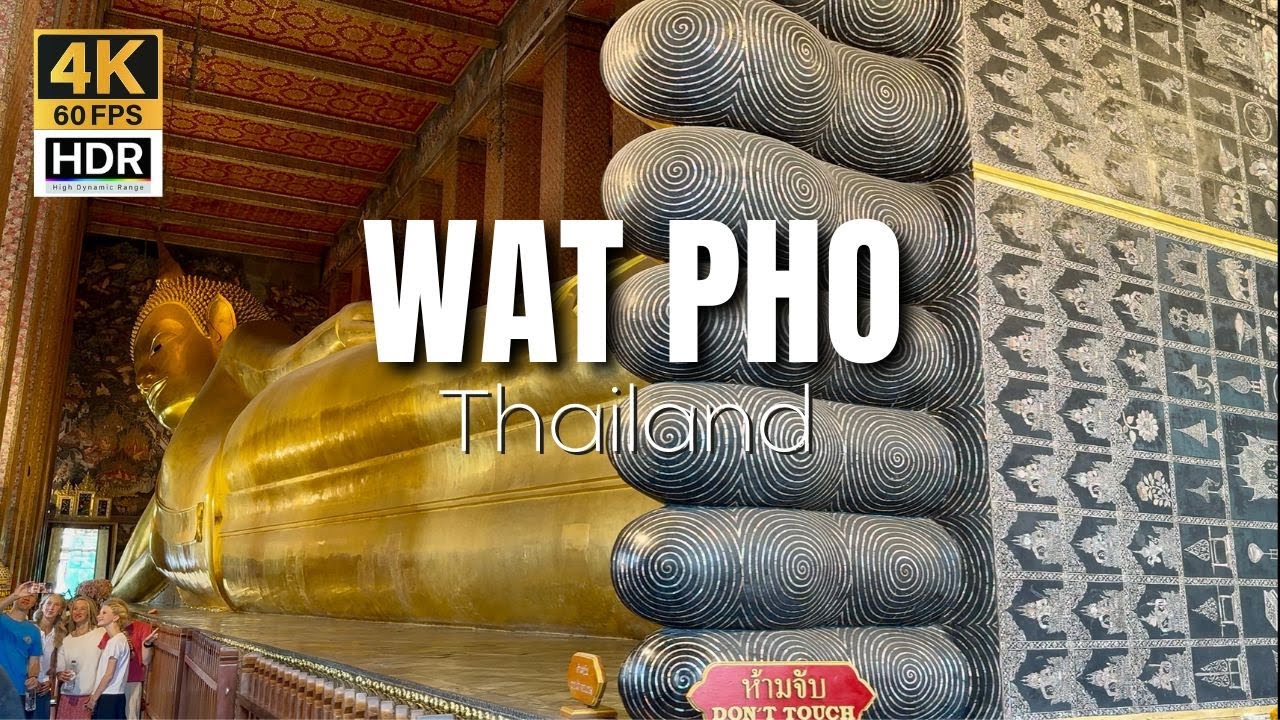 [BANGKOK] Wat Pho "Temple of the Reclining Buddha Walking Tour"| Thailand [4K HDR]