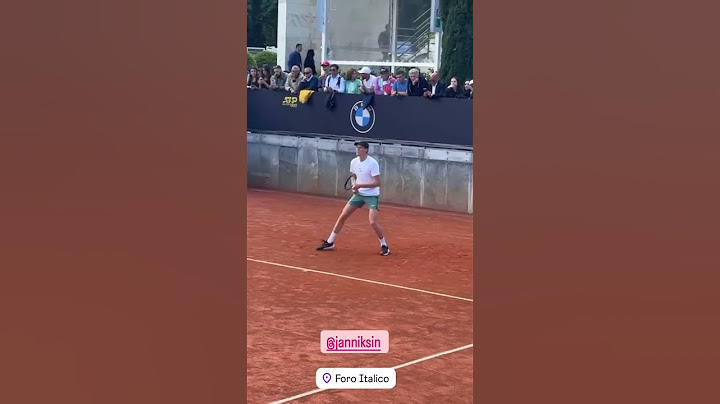 Jannik Sinner terzo giorno di allenamenti agli Internazionali di Roma 🦊🇮🇹