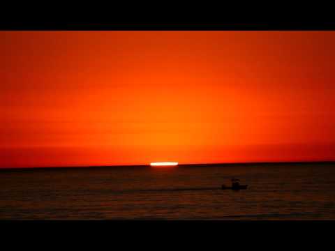 Double "Green Flash" at sunset - Solana Beach, California