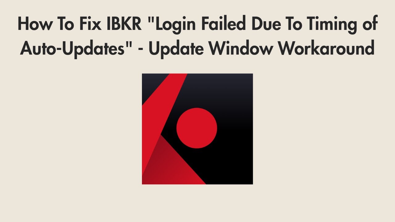 How To Fix IBKR 