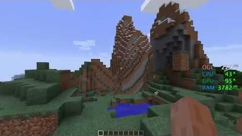 GeForce GTX 1050 ti -- Intel Core i3-8100 -- Minecraft FPS Test Optifine