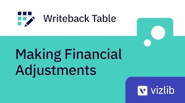 Tutorial: Making Financial Adjustments with Vizlib Writeback Table for Qlik Sense