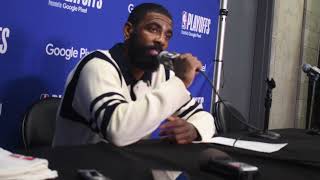 Dallas Mavs Kyrie Irving Postgame Interview vs LA Clippers NBA Playoffs Game 1