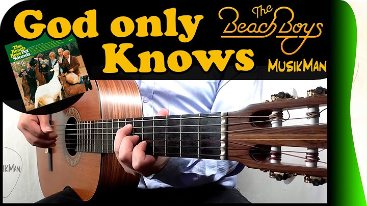 God Only Knows Guitar version - Guitar performance video thumbnail