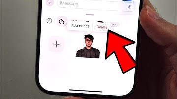 How To Delete Stickers on iPhone iOS 18