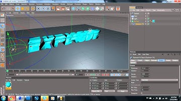 Exploding text rendering and key framing - Cinema 4D