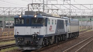 EF64 1005号機＋EF66 113号機(無動力回送)(8865レ) 稲沢駅通過