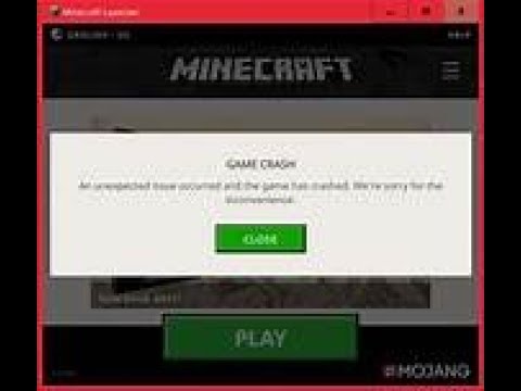 Minecraft Has Crashed Solution Found Work 100 Problem Fixed 18 Youtube