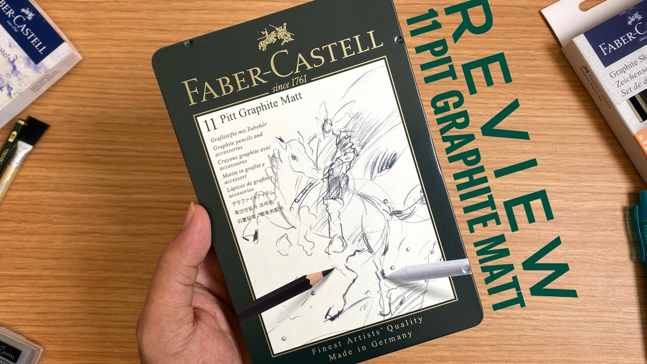 REVIEW Pensil Pitt Graphite Matt Faber-Castell - YouTube