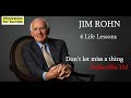 4 life lessons  jim rohn  personal development