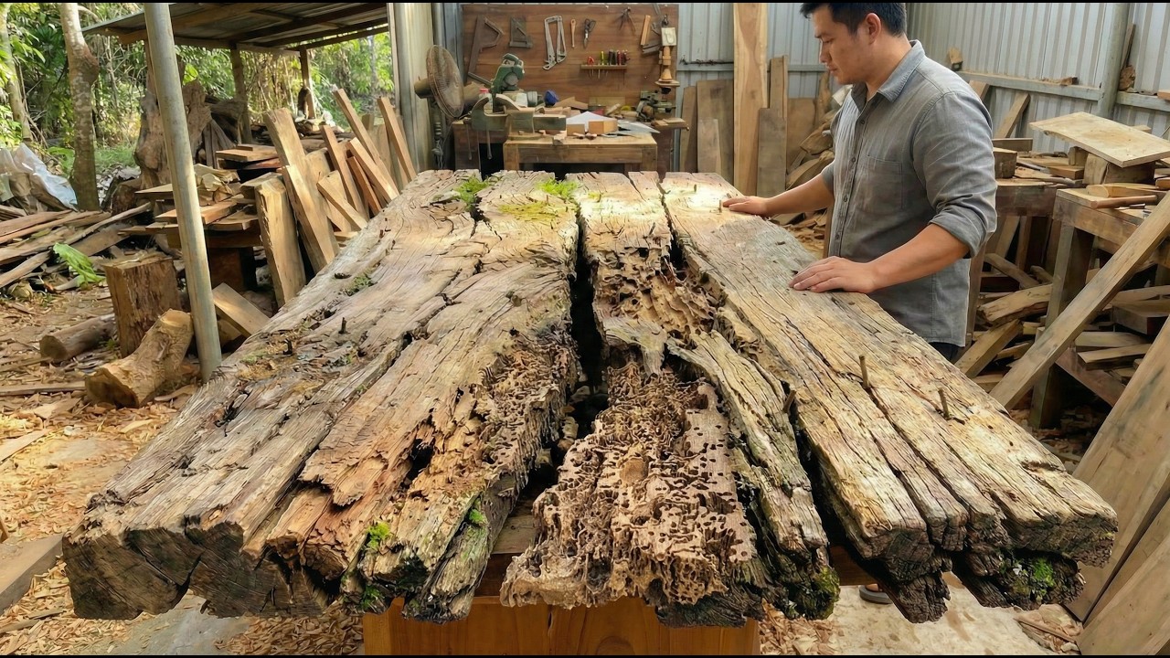 Everyone Thought This Rotten Wood Was Trash — A Carpenter’s Brilliant Idea Changed Everything