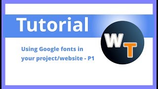 how to use google fonts in your website or project- part 1