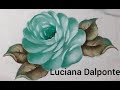 Live Pintura em Tecido, Aprenda a pintar Rosa  Luciana Dalponte