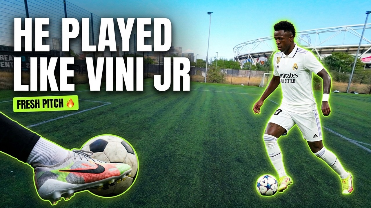 HE PULLED OFF VINÍCIUS JR MOVES IN A REAL MATCH