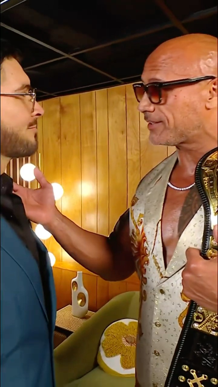 The Rock has a friendly reminder for Ethan Page ? #NewYearsEvil