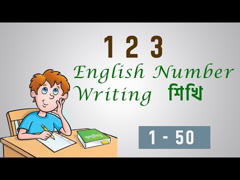 123 English Numbers Writing for kids