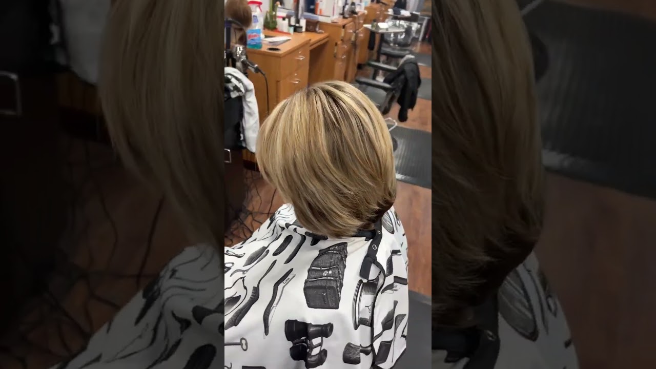 Highlights w/ Matrix Color Graphics/Violet & Gray Coverage w/ Redken 10min color!