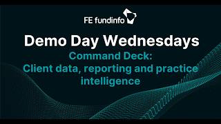 Demo Day Wednesday: Command Deck — Client data, reporting and practice intelligence | 23/09/2026