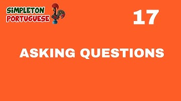 Asking questions in European Portuguese