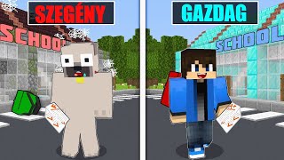 SZEGÉNY ISKOLA vs GAZDAG ISKOLA A MINECRAFTBAN!