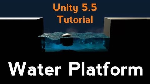 How to create a simple water platform with Unity