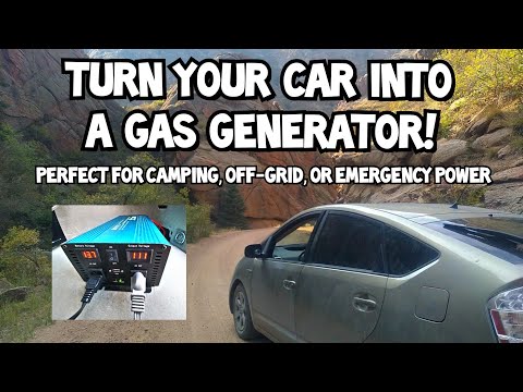 How a Toyota Prius (& other hybrid cars) can be used as a GENERATOR! #OffGrid #VanLife #Camping