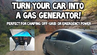 how a toyota prius (& other hybrids) can be used as a generator! #offgrid #camping #emergency