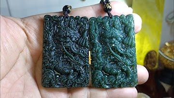 Mặt dây chuyền rồng 🐉 đá ngọc bích rất đẹp 😍 868k 1 mặt dây chuyền có giấy kiểm định kèm theo