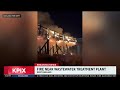 Fire in Oakland burn near wastewater treatment plant