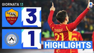 ROMA-UDINESE 3-1 | HIGHLIGHTS | 13ª GIORNATA | SERIE A TIM 2023/24 image