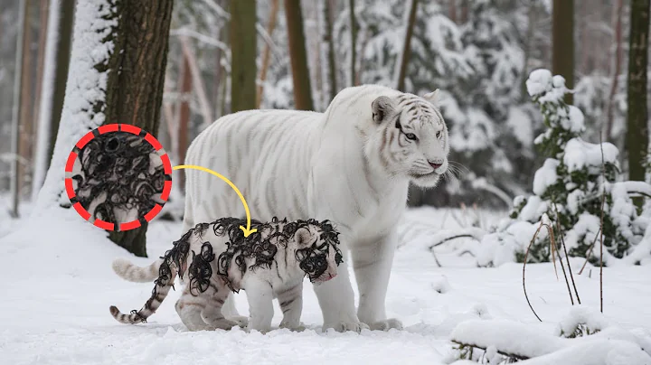 Rescue Animals from Parasites and Barnacles: Mother Tiger Saves Her Cubs from Barnacle Nightmare