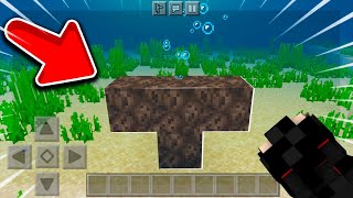 Minecraft PE |   ماذا سيحدث اذا رسبنت وذر تحت الماء ؟