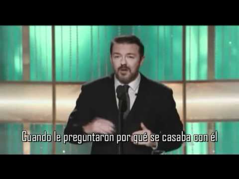 Ricky Gervais vs Hollywood - Globos de Oro 2011 (en español)