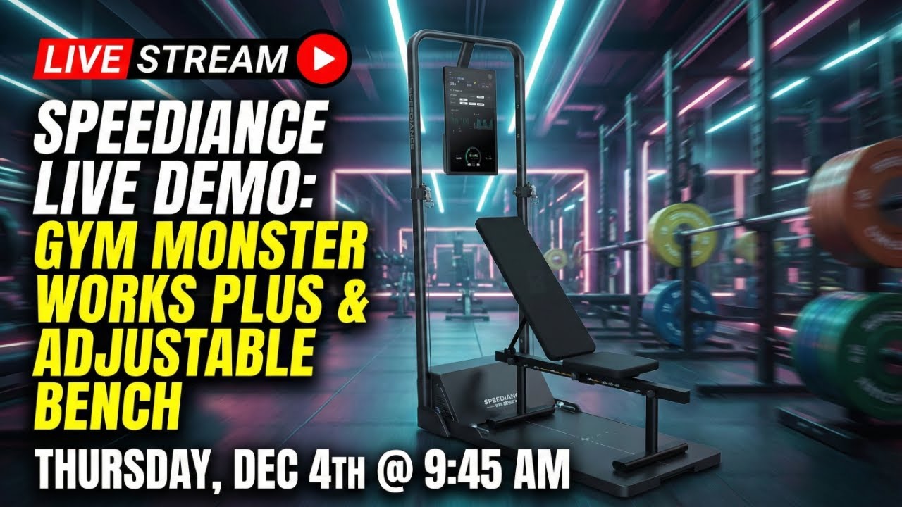 Speediance Gym Monster Works Plus Live Demo - YouTube