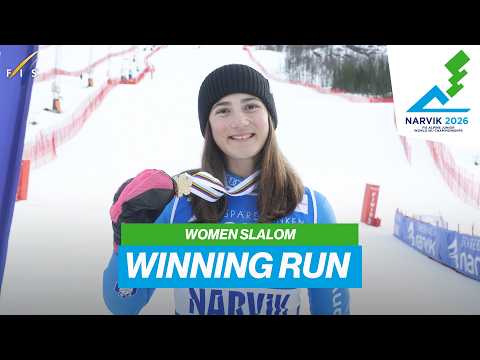 It’s a golden double for Anna Trocker! I Winning Run | FIS Alpine