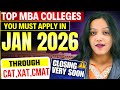 Top MBA Colleges Where You Can Still Apply | MBA Colleges Admission Still Open #cat2025 mba 2026