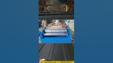 Wave Floor Roll Forming Machine Working Process #shorts