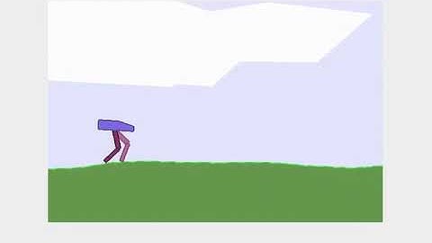 AI learns to walk (Reinforcement learning, neural network, BipdealWalker-v3)