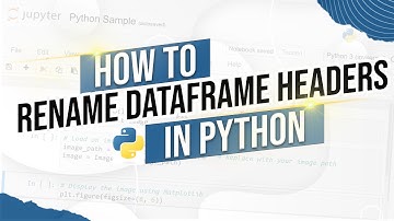 Change Pandas Dataframe Column Names