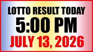 Lotto Result Today 5pm Draw July 13, 2026 Swertres EZ2 PCSO